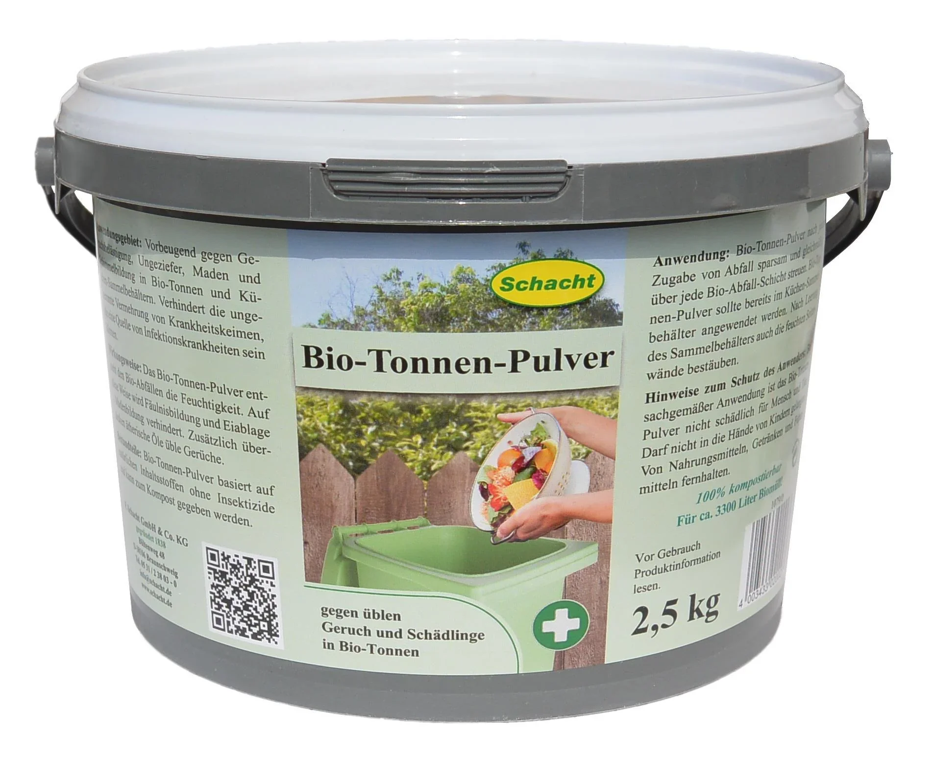 Bio-Tonnen Pulver 2,5 kg Eimer - 0