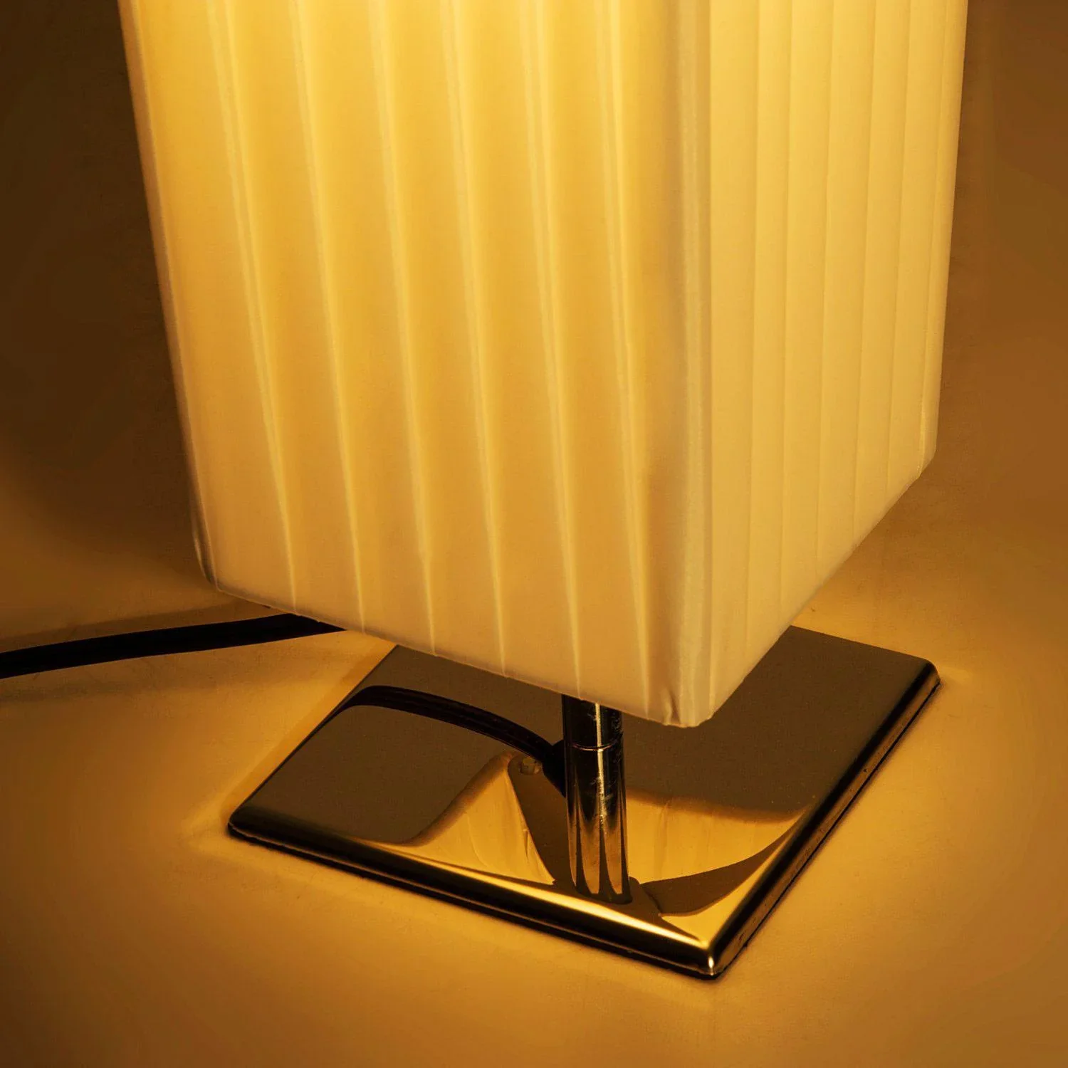 Stehlampe Wohnzimmer E27 Edelstahl 120cm Weiß - 2