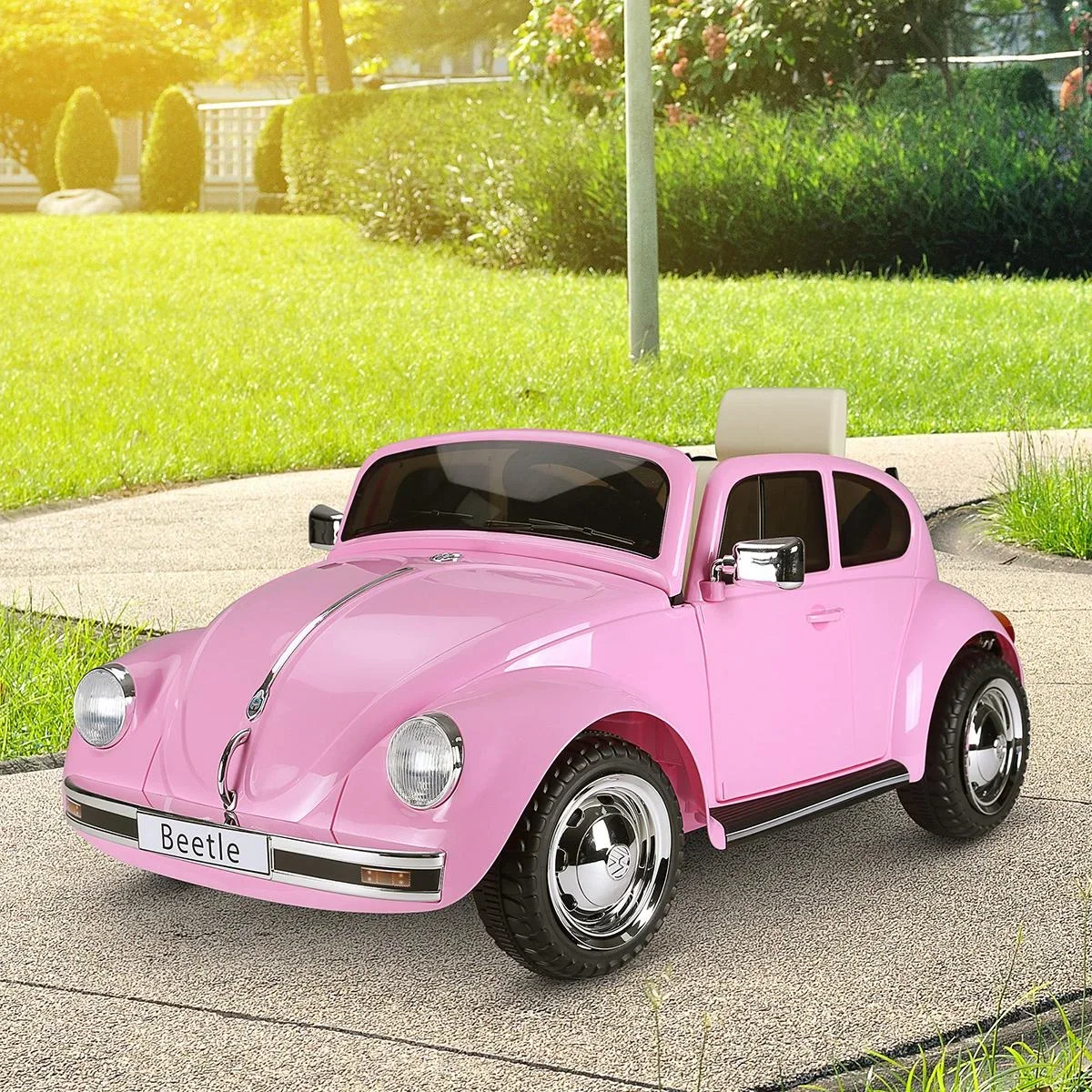 Kinderauto von Volkswagen Beetle Kinderfahrzeug Elektroauto mit MP3 Licht Musik Kunststoff Metall 108,5 x 63 x 51,5 cm - 1