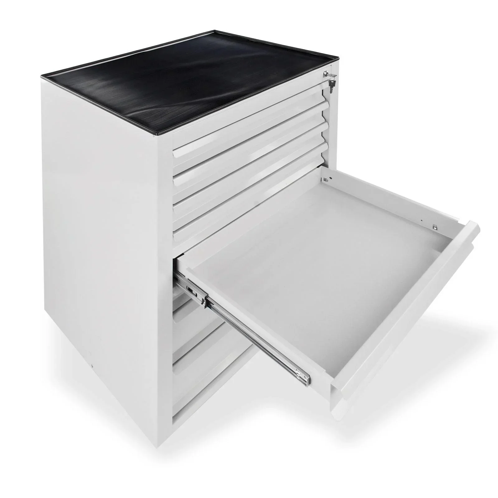 Schubladenschrank / Werkzeugschrank mammut, 8 Schubladen, RAL 7035 - 2