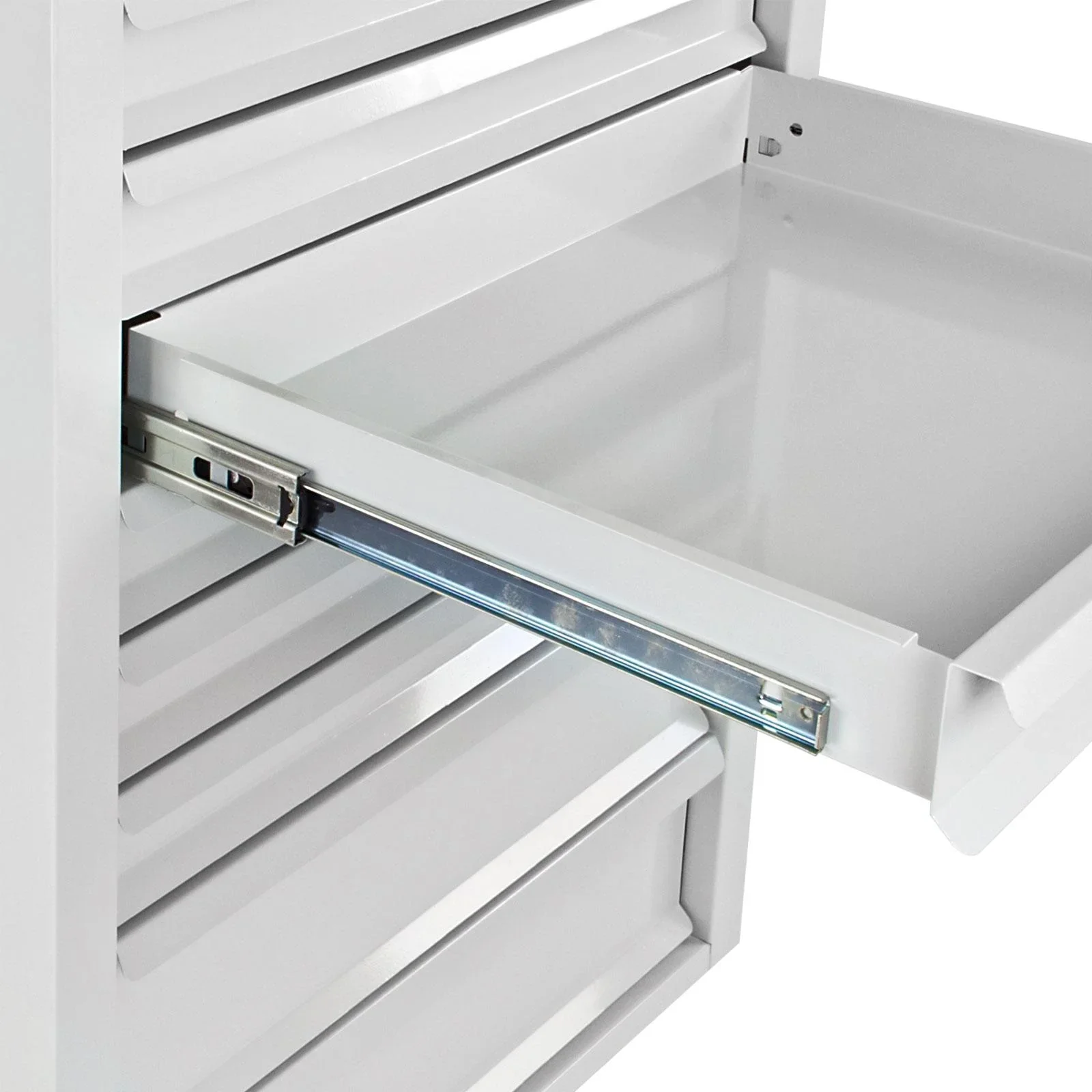 Schubladenschrank / Werkzeugschrank mammut, 8 Schubladen, RAL 7035 - 3