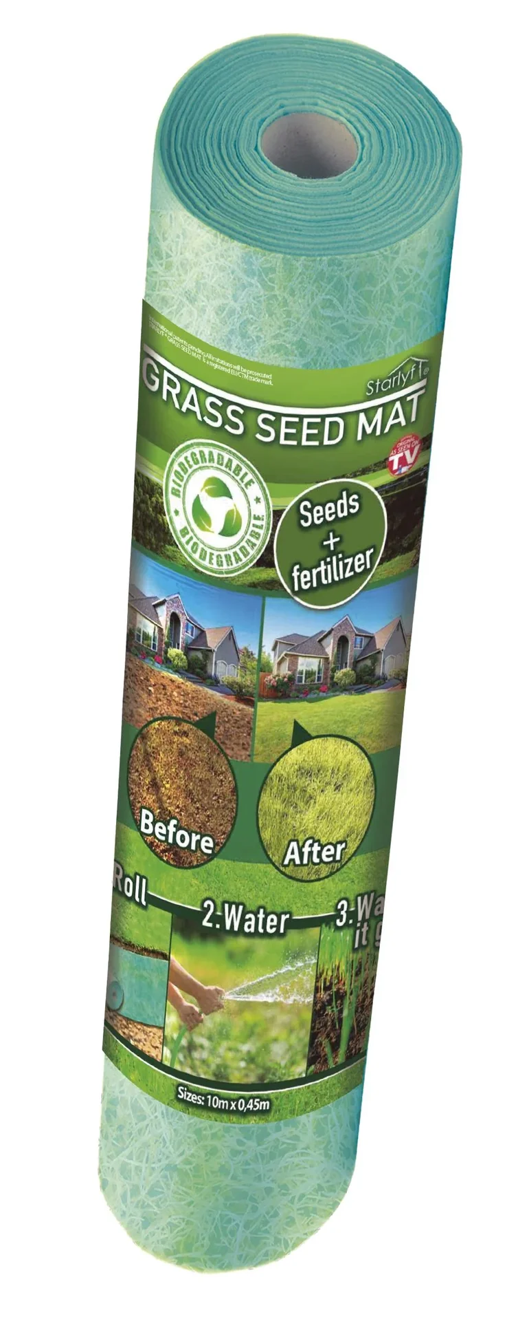 Rasenmatte mit Samen und Dünger, Grass seed Mat - 4