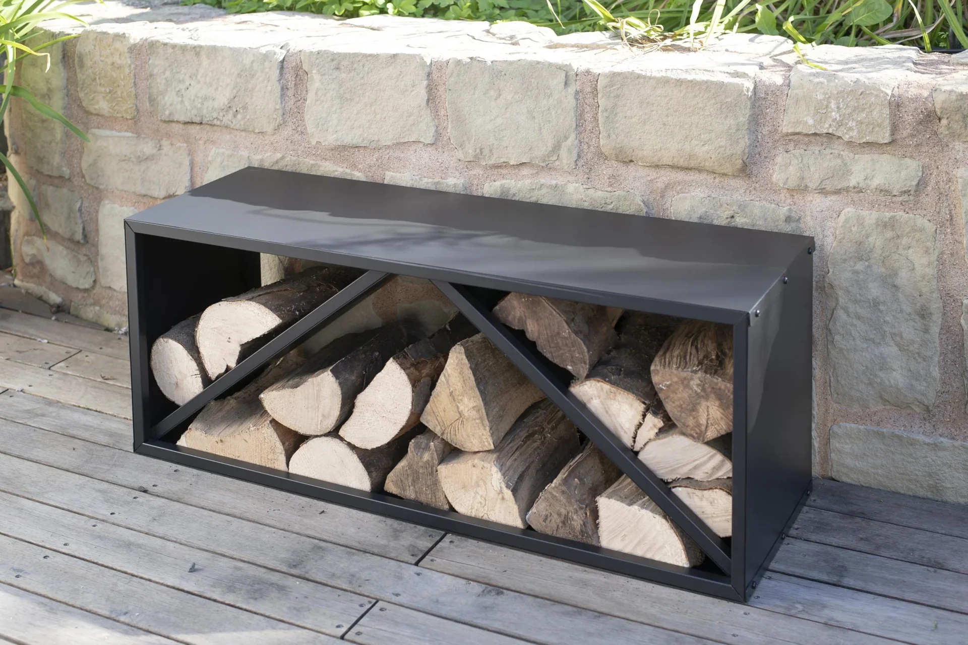 Kaminholzregal 104 x 34,5 x 40 cm - 1