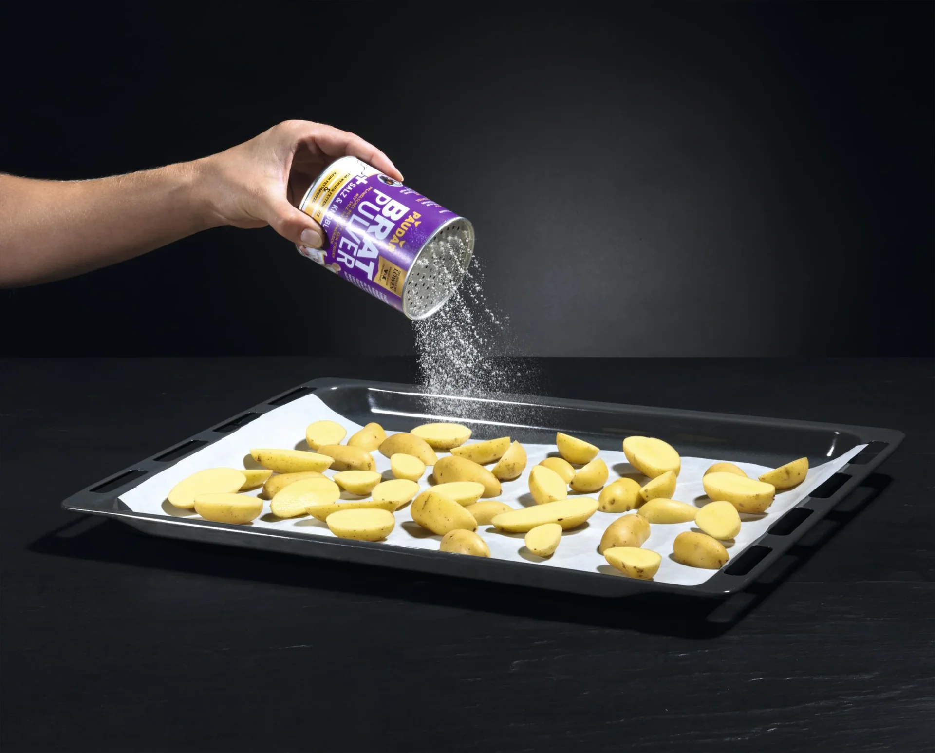 Pflanzliches Bratfett-Pulver, „PAUDAR“, mit Knoblauch und Salz, 175 g - 0