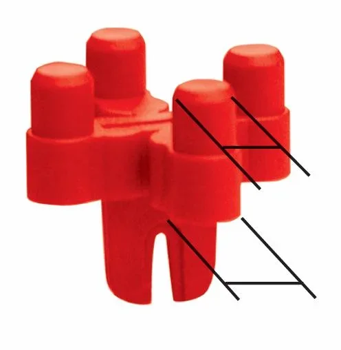 Fugenkreuz L für Fugen 6 + 7 mm, 50 Stück - 4