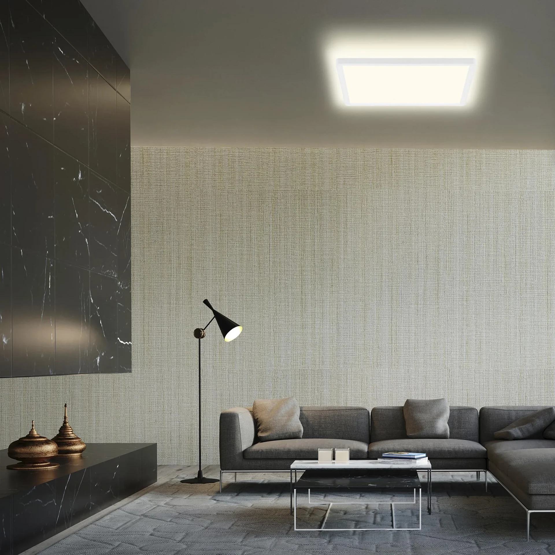 Ultraflaches LED Panel, viereckig, 42 cm, 3000 Lumen, 22 Watt, weiß - 3