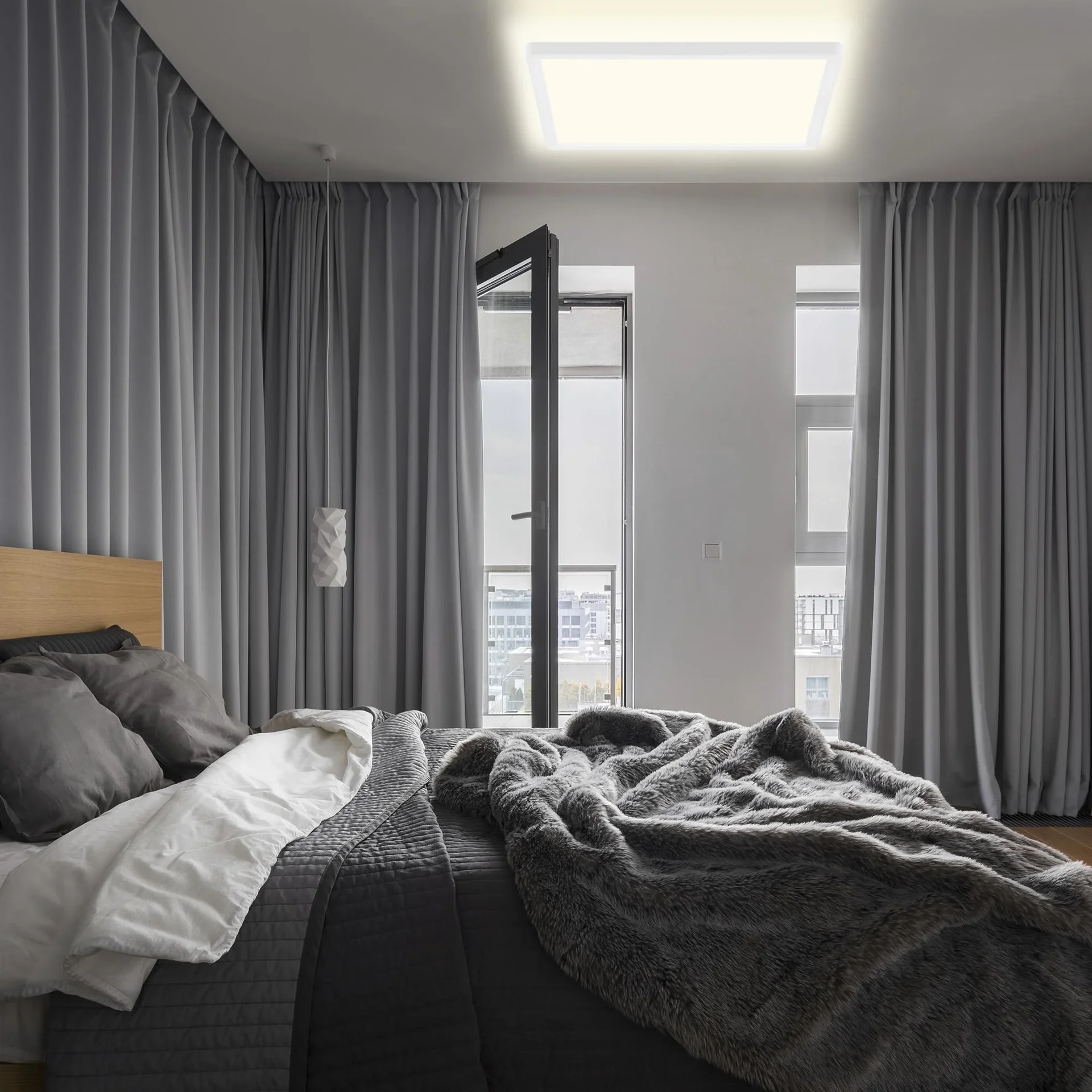 Ultraflaches LED Panel, viereckig, 42 cm, 3000 Lumen, 22 Watt, weiß - 5