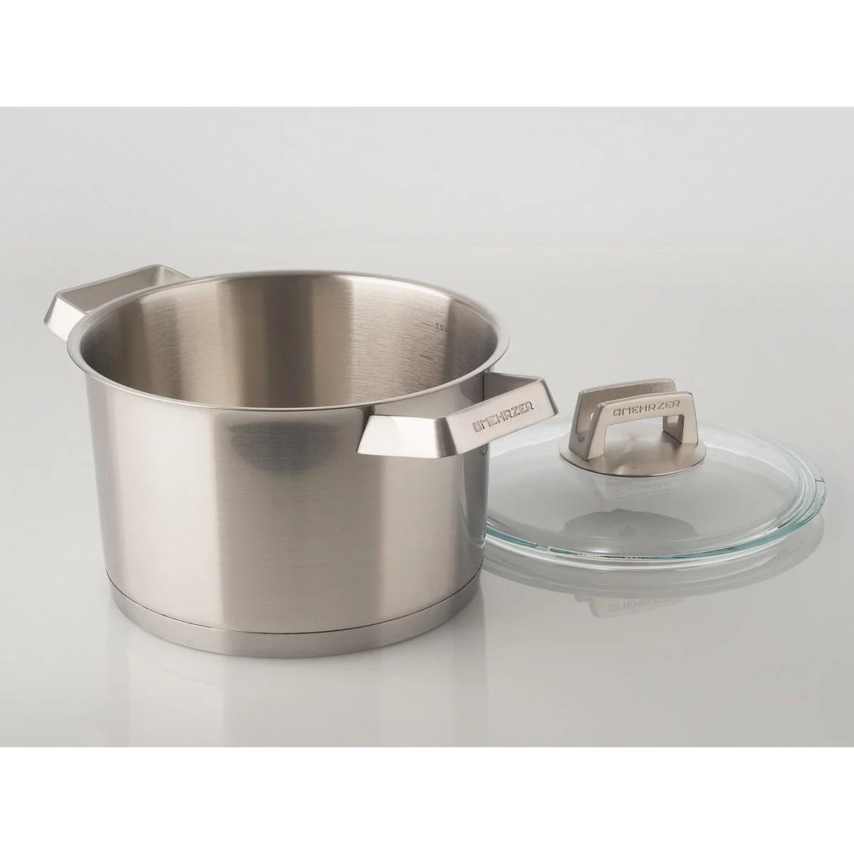 Mehrzer Premium - Hoher Kochtopf mit Deckel - 20 cm - Edelstahl - 1