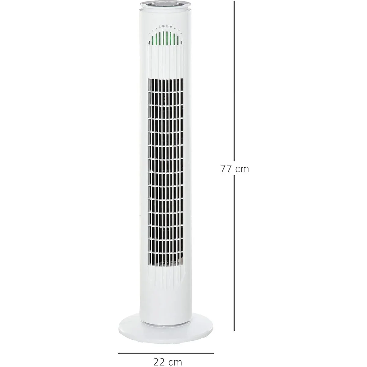 Turmventilator mit 3 Belüftungsstufen weiß - 7