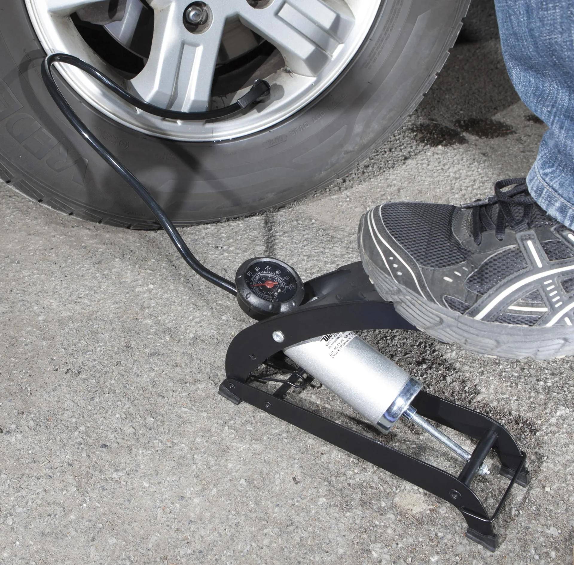 Fußluftpumpe, 1 Zylinder - 2