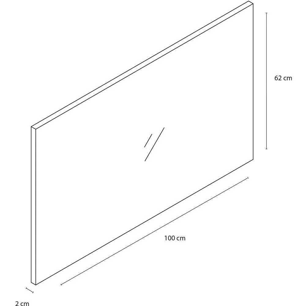 Concept Spiegel 62x100cm gris fsc - 1