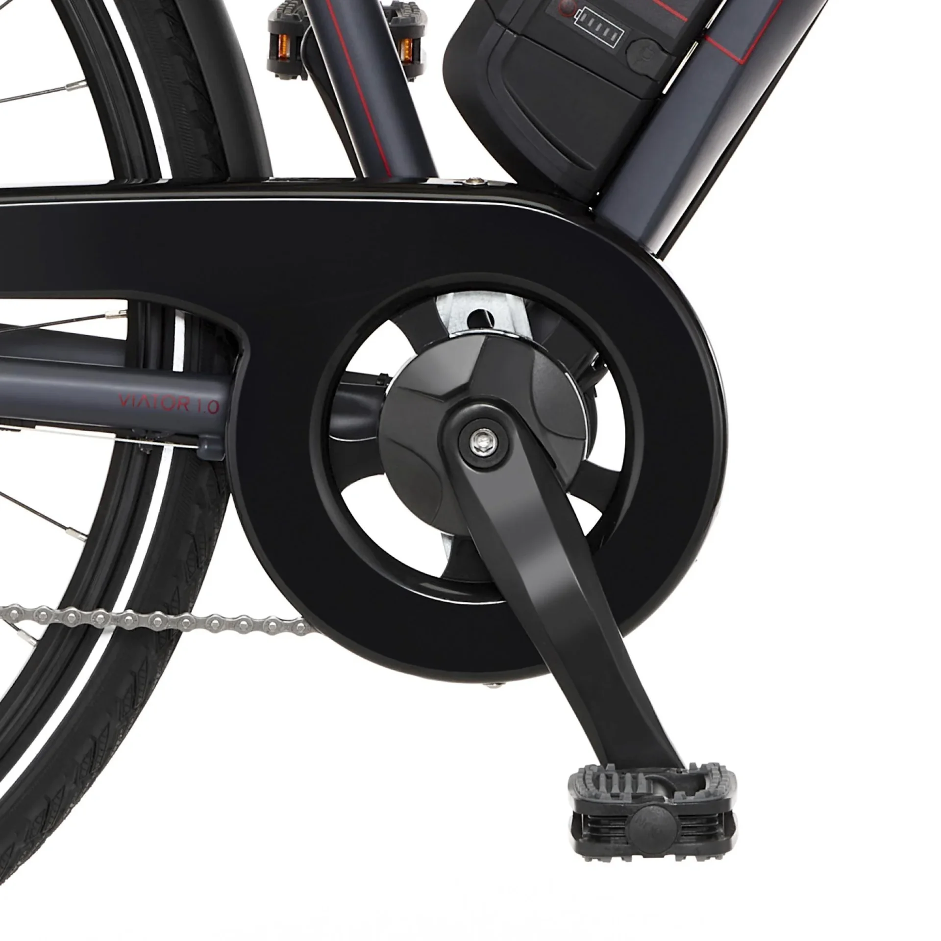 Damen E-Bike Trekking, 28 Zoll Rahmengröße 44 cm, 8-Gang Kettenschaltung, anthrazit matt, VIATOR 1.0 - 0
