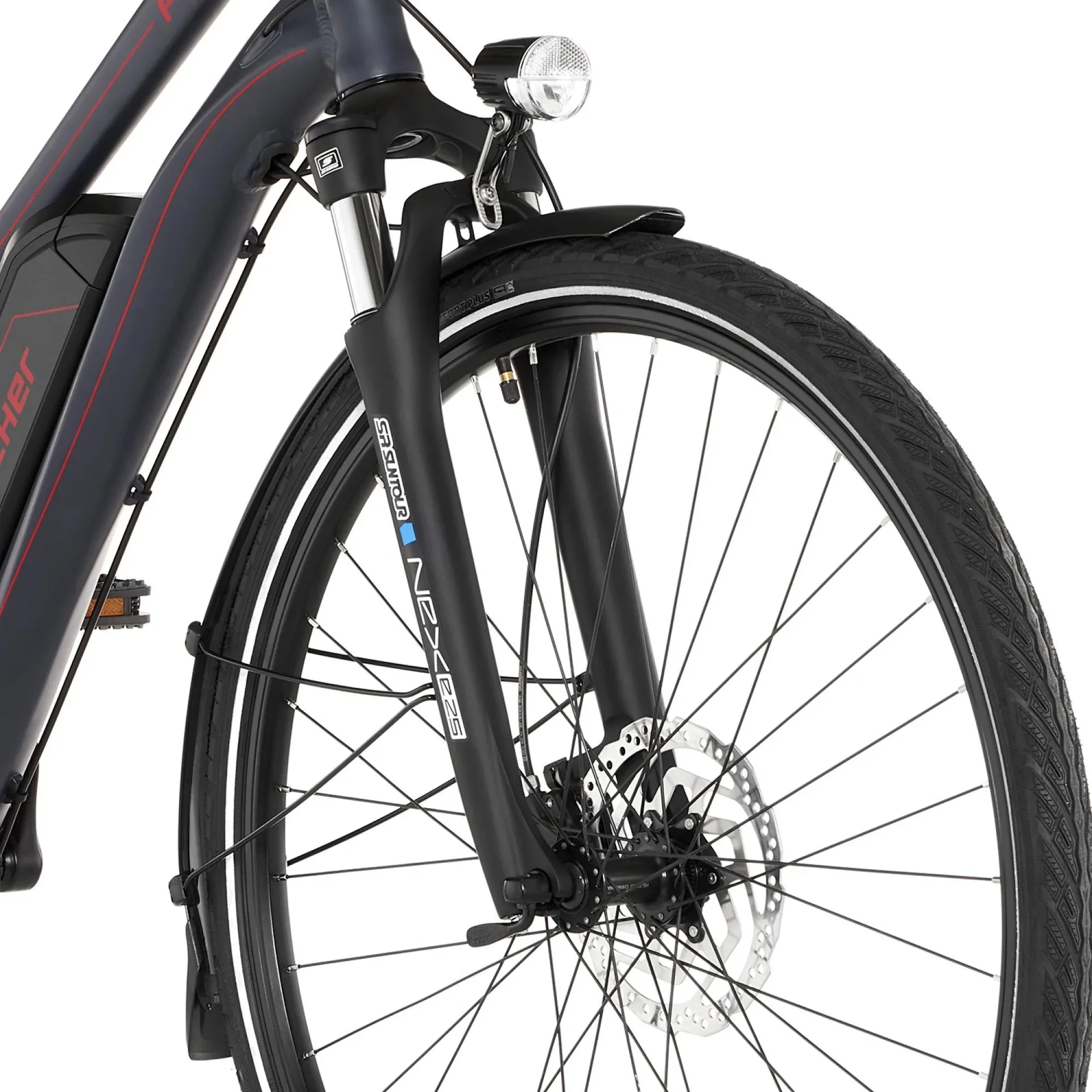 Damen E-Bike Trekking, 28 Zoll Rahmengröße 44 cm, 8-Gang Kettenschaltung, anthrazit matt, VIATOR 1.0 - 7
