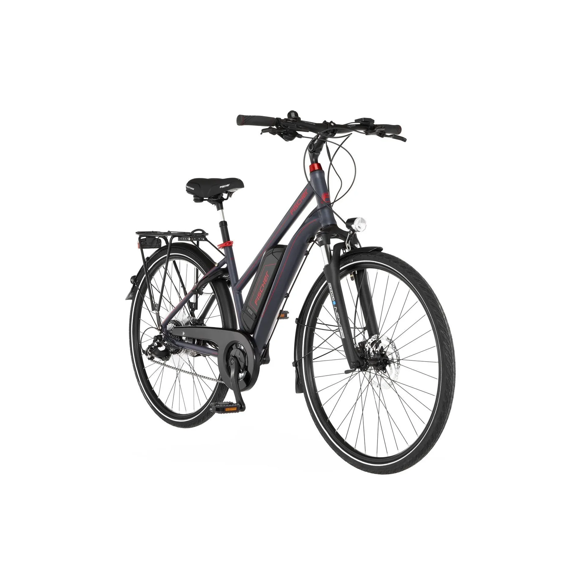 Damen E-Bike Trekking, 28 Zoll Rahmengröße 44 cm, 8-Gang Kettenschaltung, anthrazit matt, VIATOR 1.0 - 8