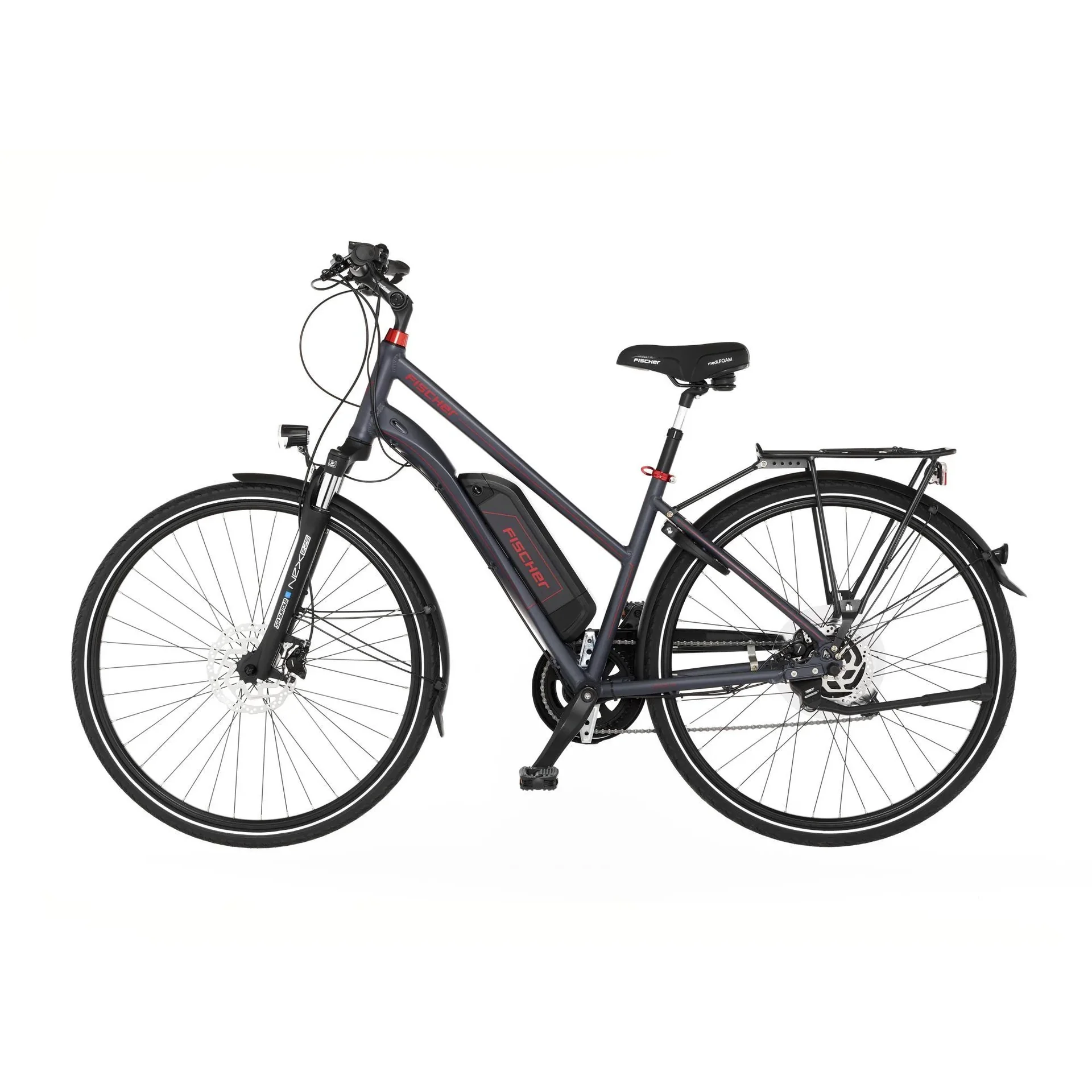 Damen E-Bike Trekking, 28 Zoll Rahmengröße 44 cm, 8-Gang Kettenschaltung, anthrazit matt, VIATOR 1.0 - 9
