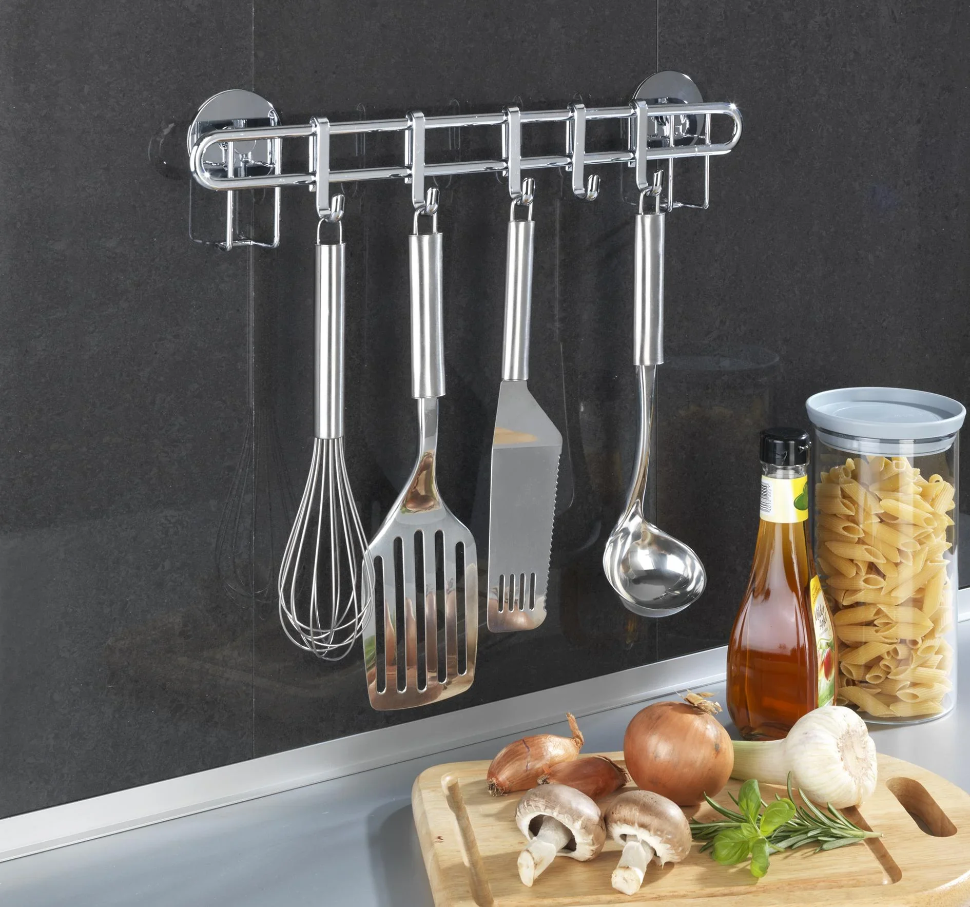 „Turbo-Loc“ Hakenleiste mit 5 Haken, Küchenserie „Style“ - 4
