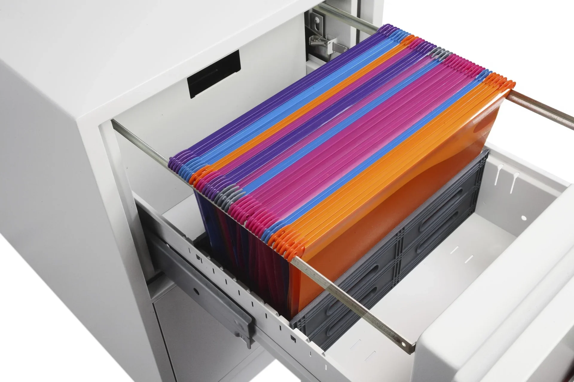 Aktenschrank World Class Vertical Fire File mit 4 Schubladen und Schlüsselschloss - 0