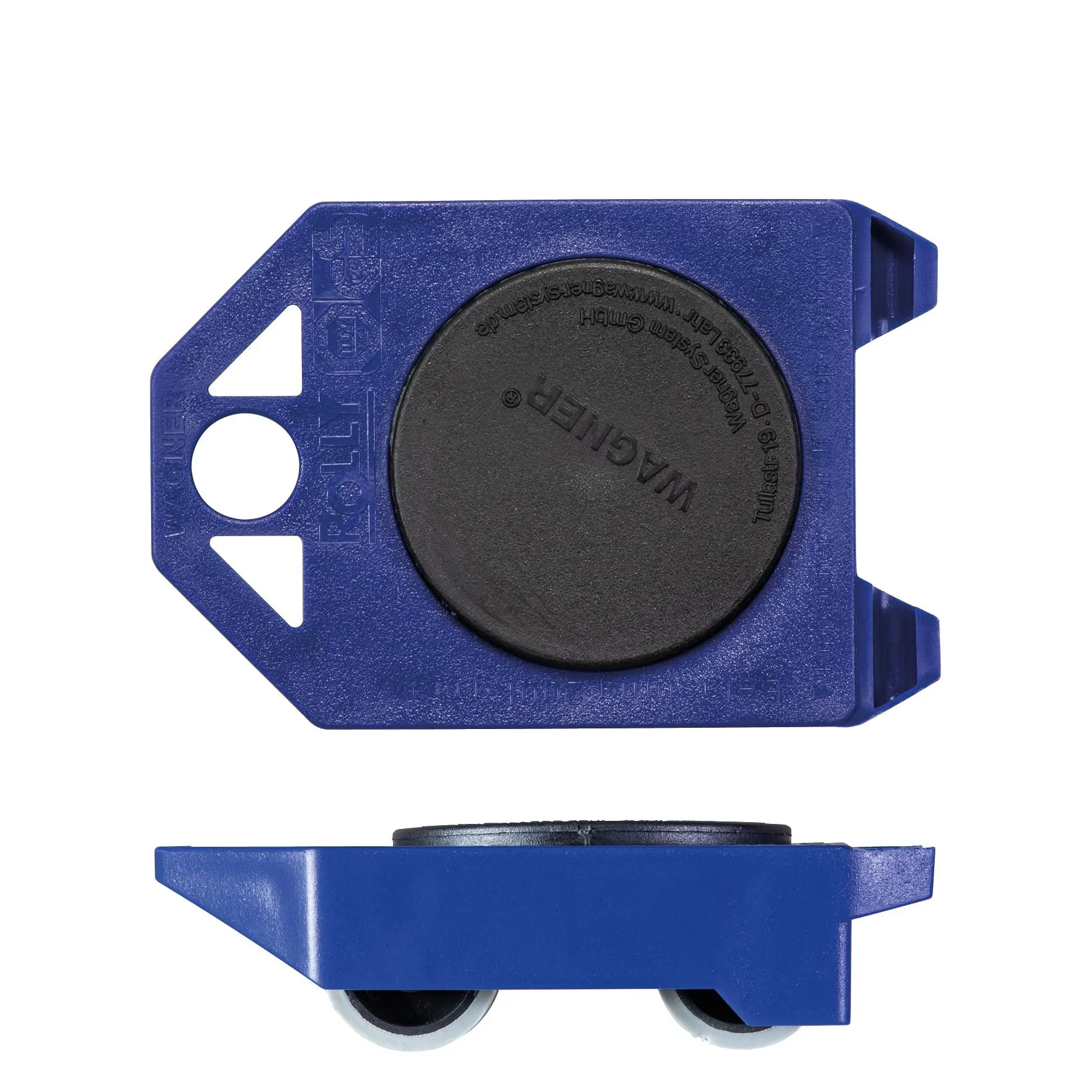 Transporthilfe MM 3171, 12 x 8 x 3,5 mm, softe Rollen Ø 30 mm, TÜV- & GS, kippsicher, Drehteller, Tragkraft 200 kg - 2
