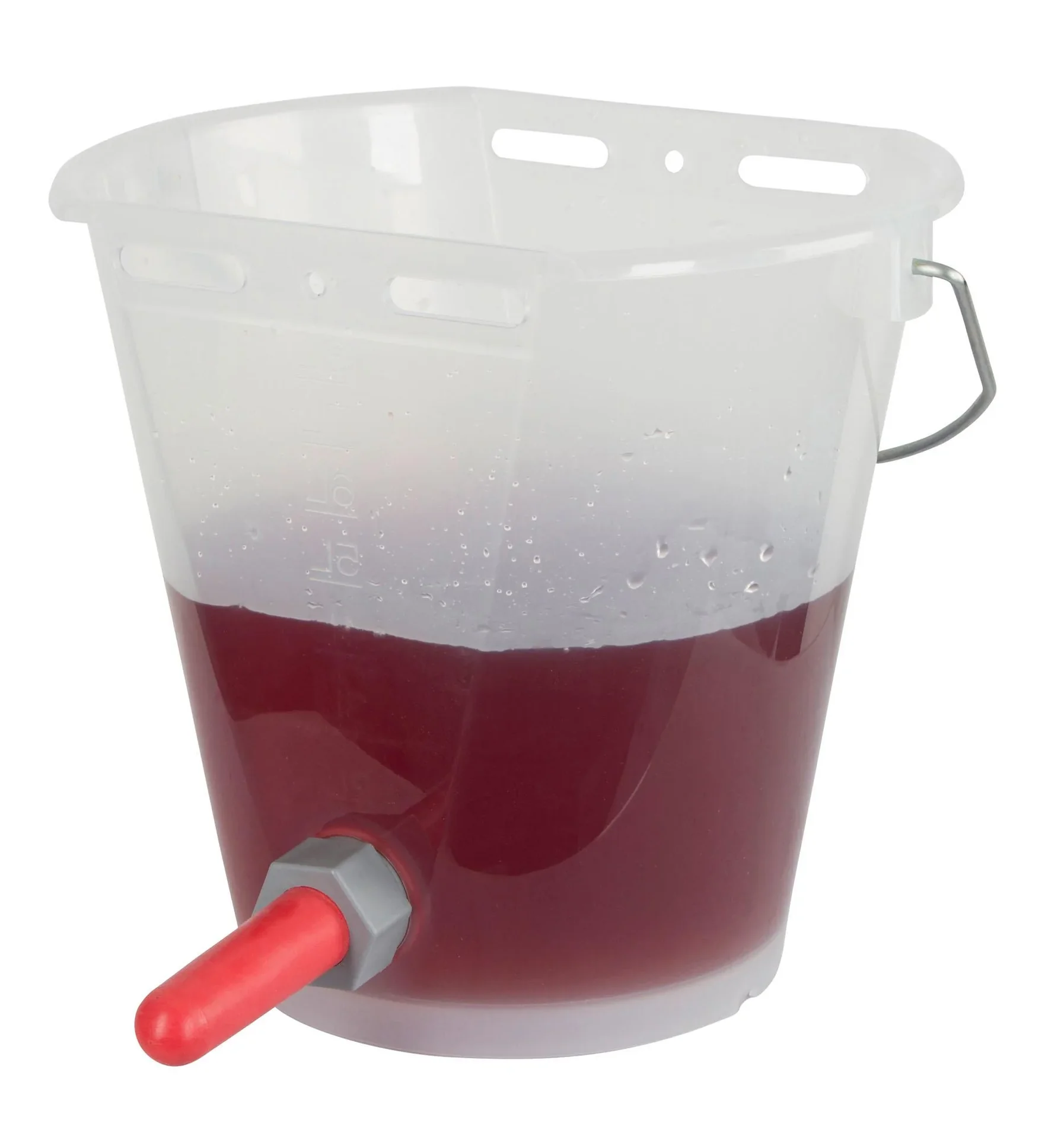 Tränkeeimer transparent mit Skala + Zubehör - 0