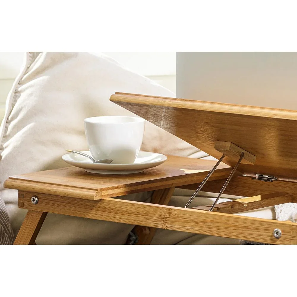 Laptop-Tisch klappbar - Bambus - Betttisch - 1