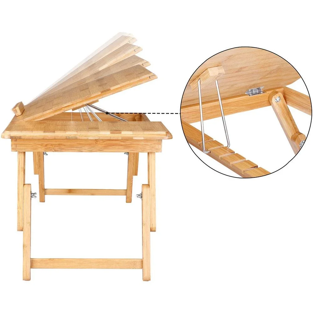 Laptop-Tisch klappbar - Bambus - Betttisch - 2
