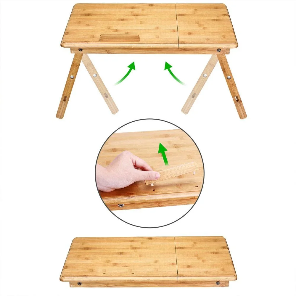 Laptop-Tisch klappbar - Bambus - Betttisch - 3
