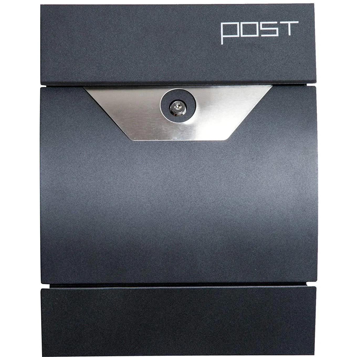 Briefkasten Wandbriefkasten mit Zeitungsfach abschließbar 2 Schlüssel Stahl - 0