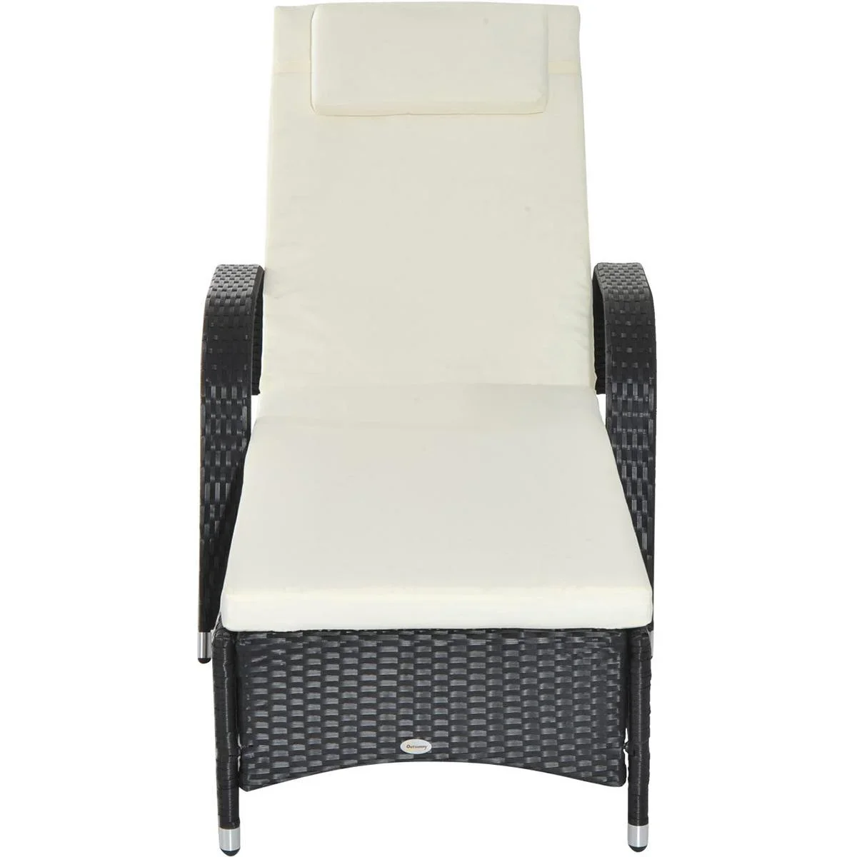 Mobile Rattanliege für den Garten - 1