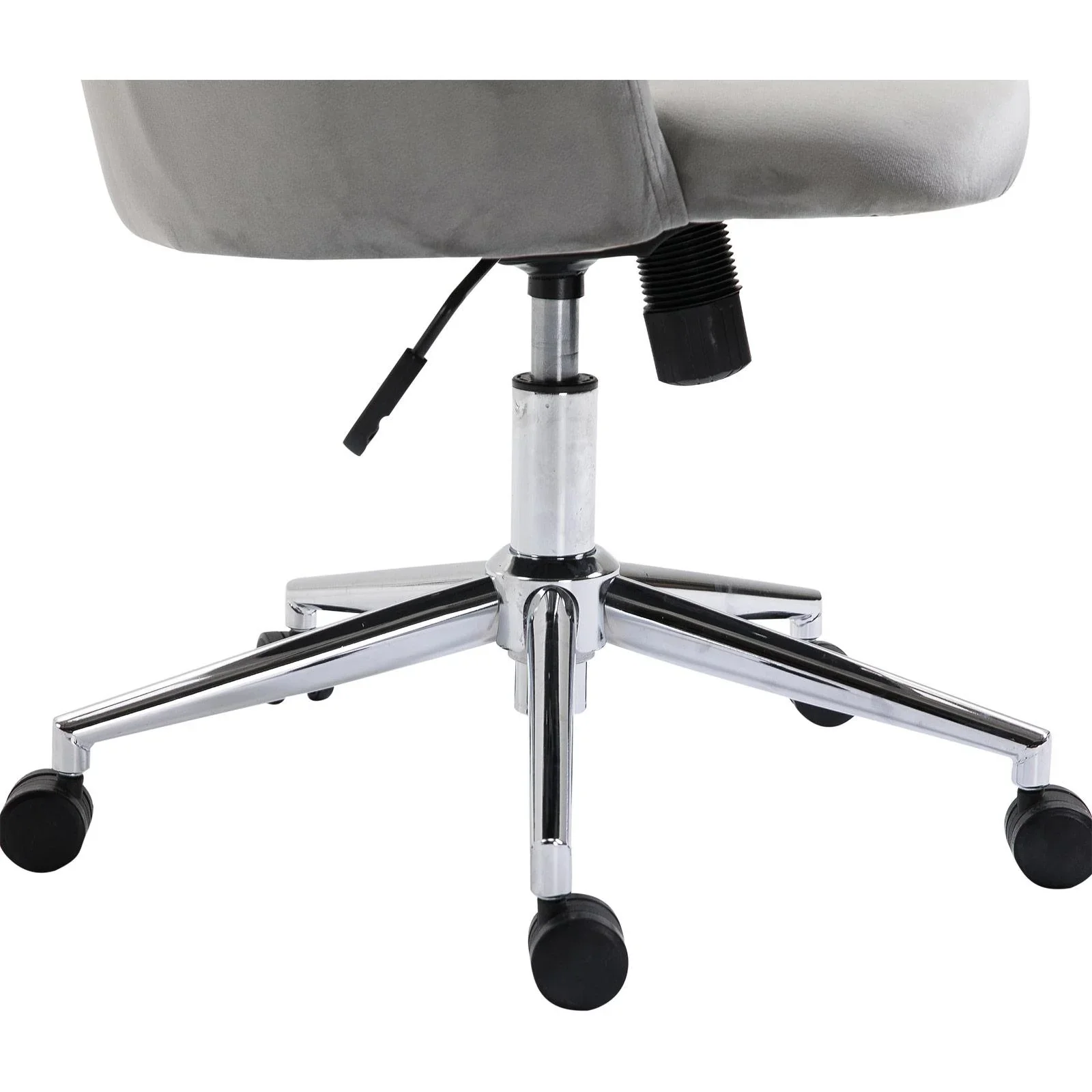 Drehstuhl Polsterstuhl Chefsessel 150 kg Belastbarkeit höhenverstellbar Samt 56 x 52,5 x (72 81) cm - 2