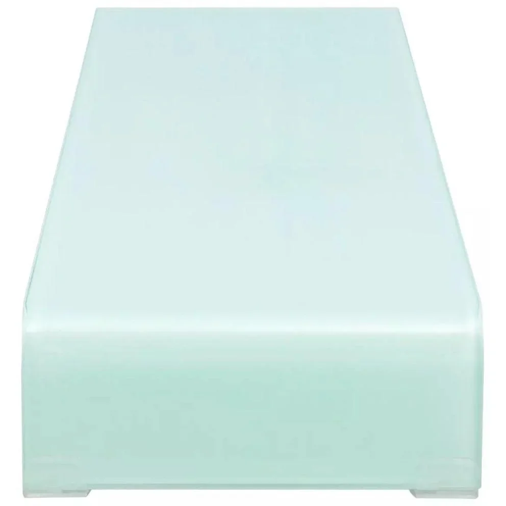 TV-Schrank/Monitorständer weiß 110x30x13 cm Glas - 2