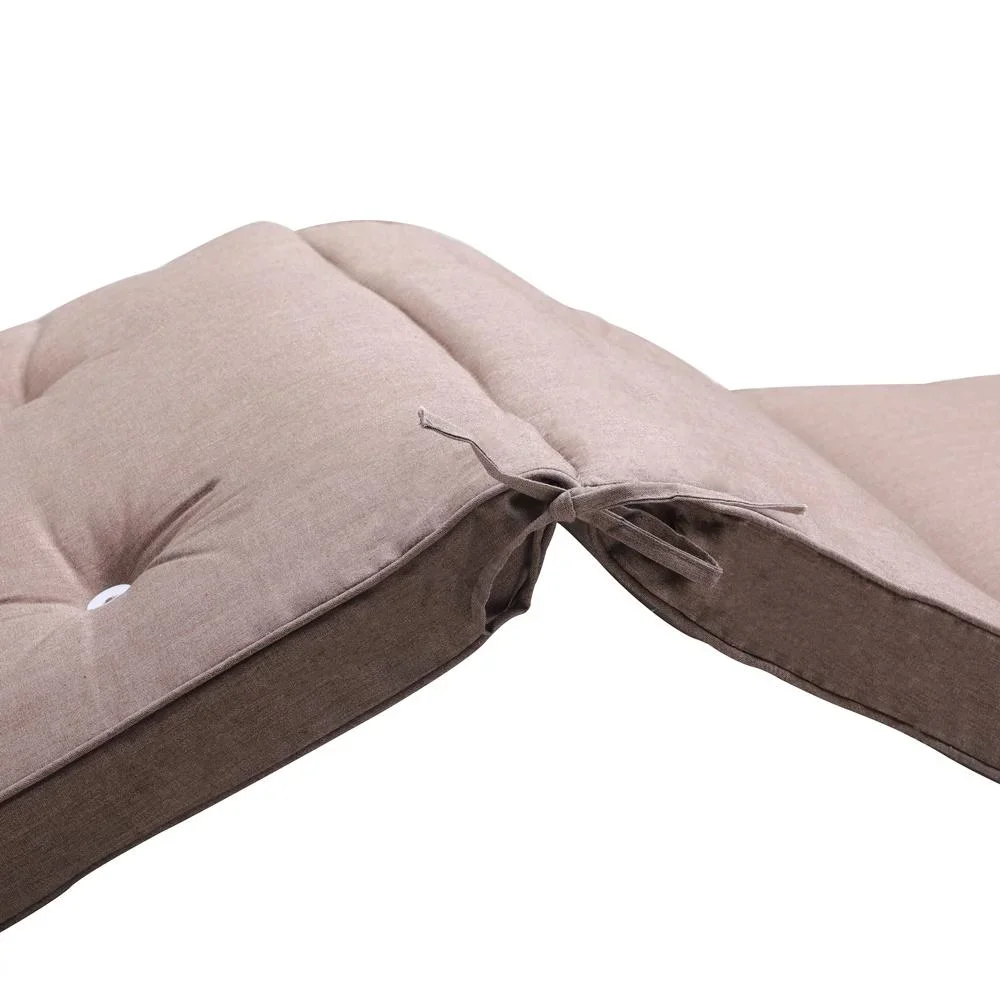 Garten-Kissen - Für Liege - 196x55x5cm - Creme - 3