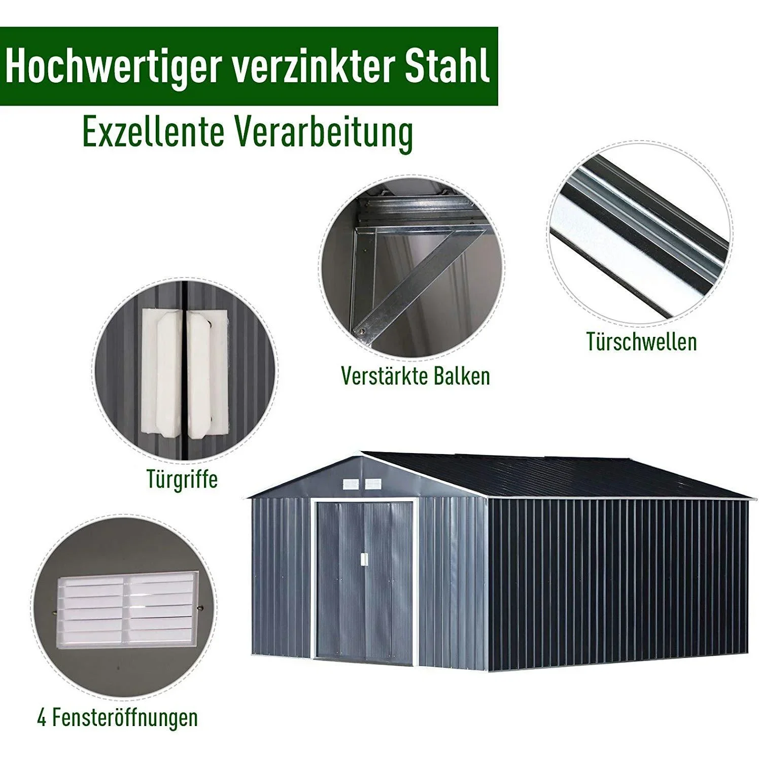 Geräteschuppen mit Fundament - 2