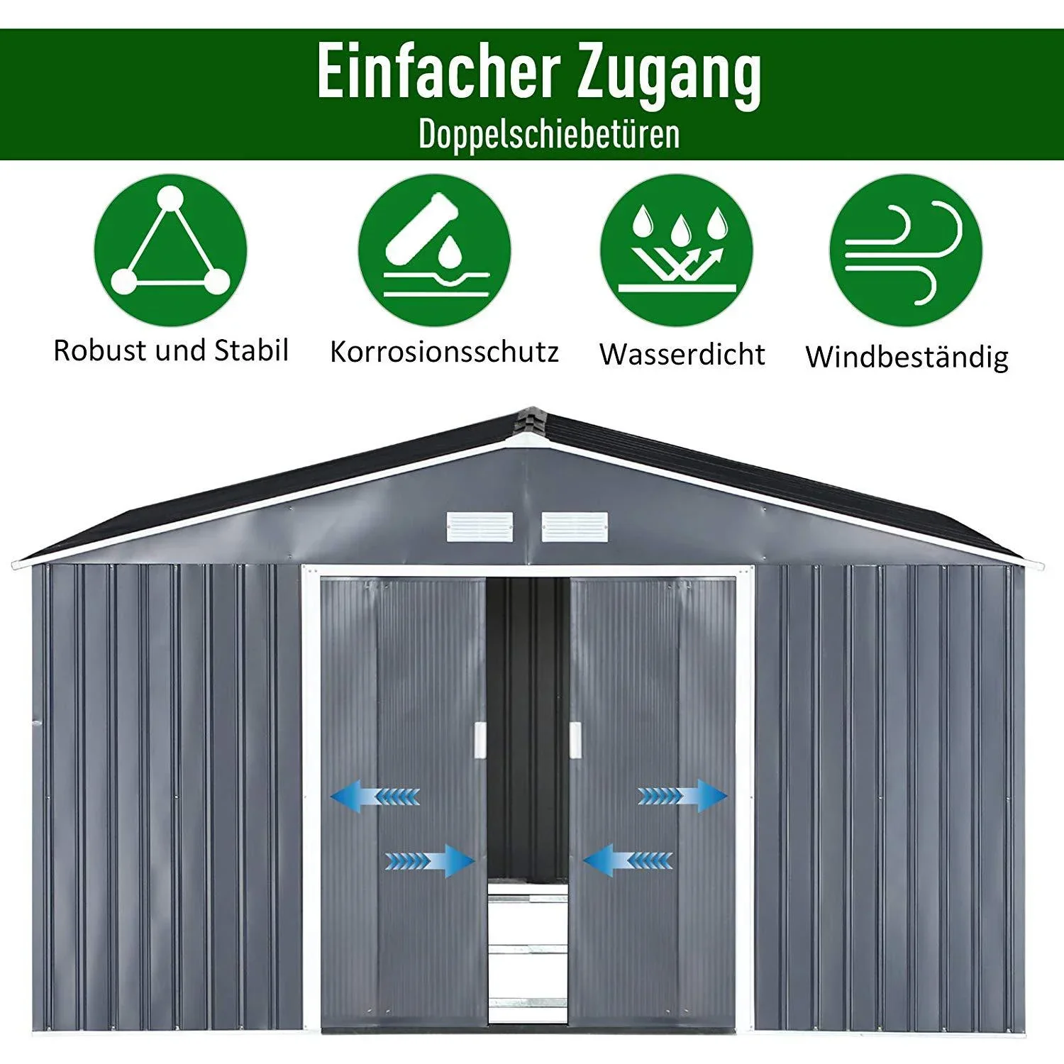 Geräteschuppen mit Fundament - 3