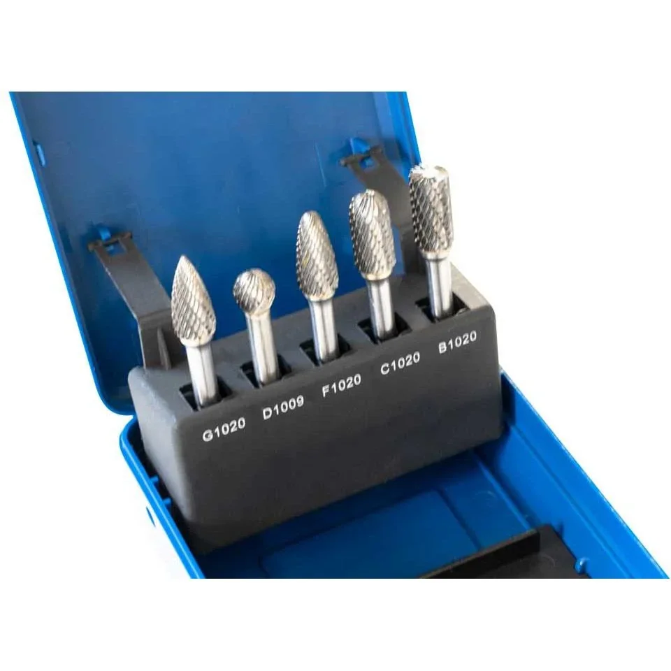 Hartmetallfräser-Satz - 5-tlg. - im Koffer - Ø6 mm - 1