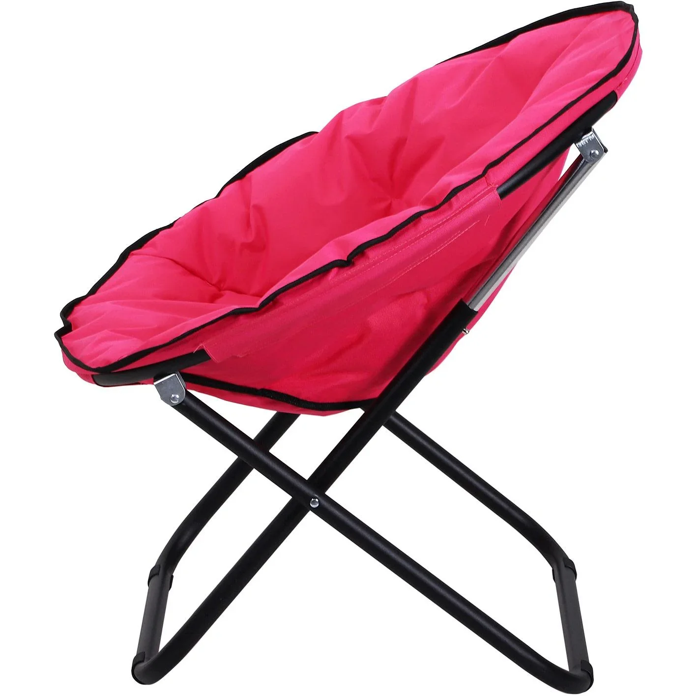 Klappstuhl Klappsessel Gartenstuhl Polstersessel faltbar Rosa 80 x 80 x 75 cm - 2
