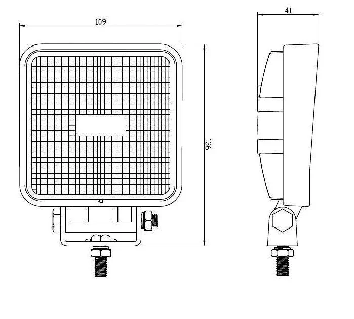 LED-Arbeitsscheinwerfer, quadratisch, 1800 LM - 2