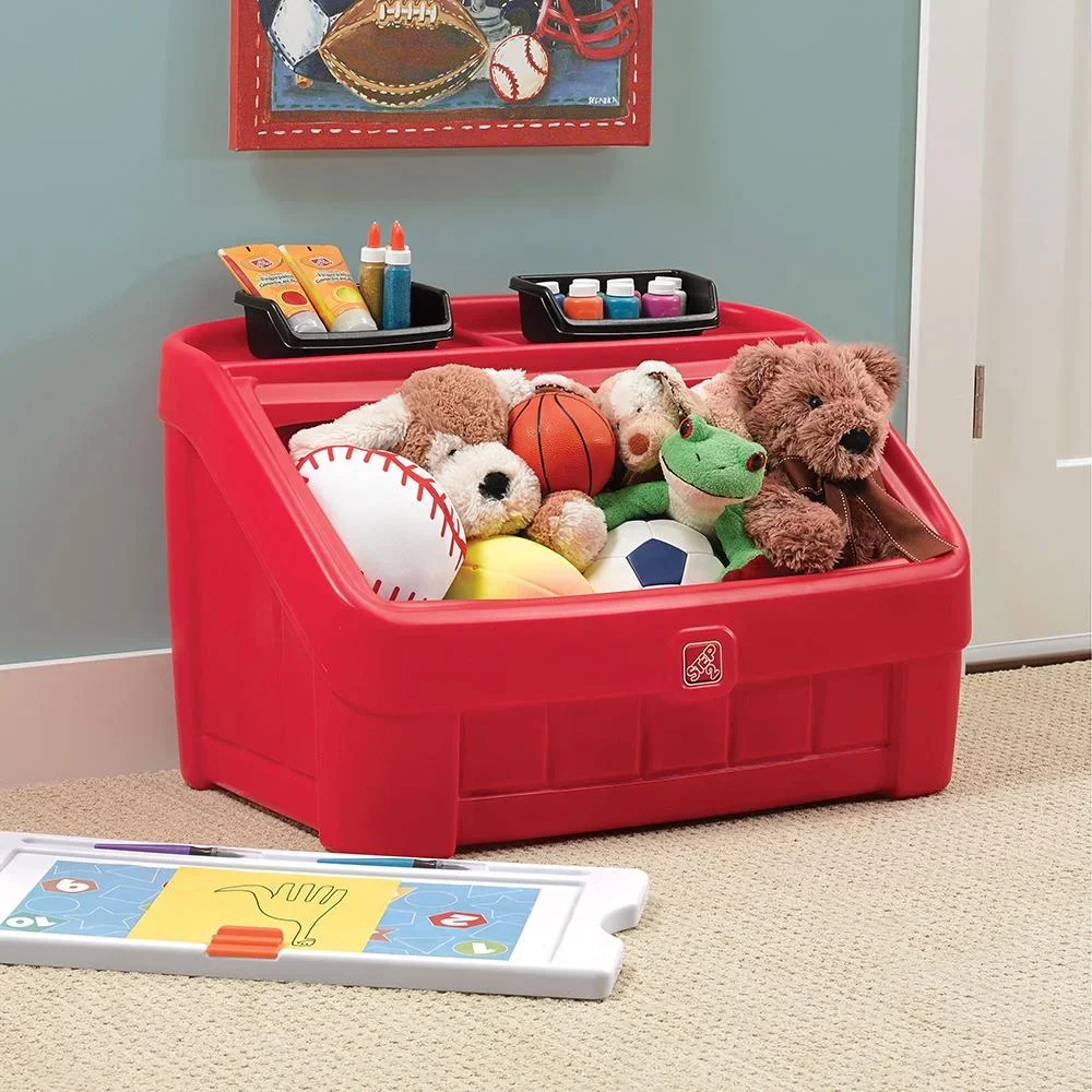 2-in-1 Toy Box & Art Deckel - 1