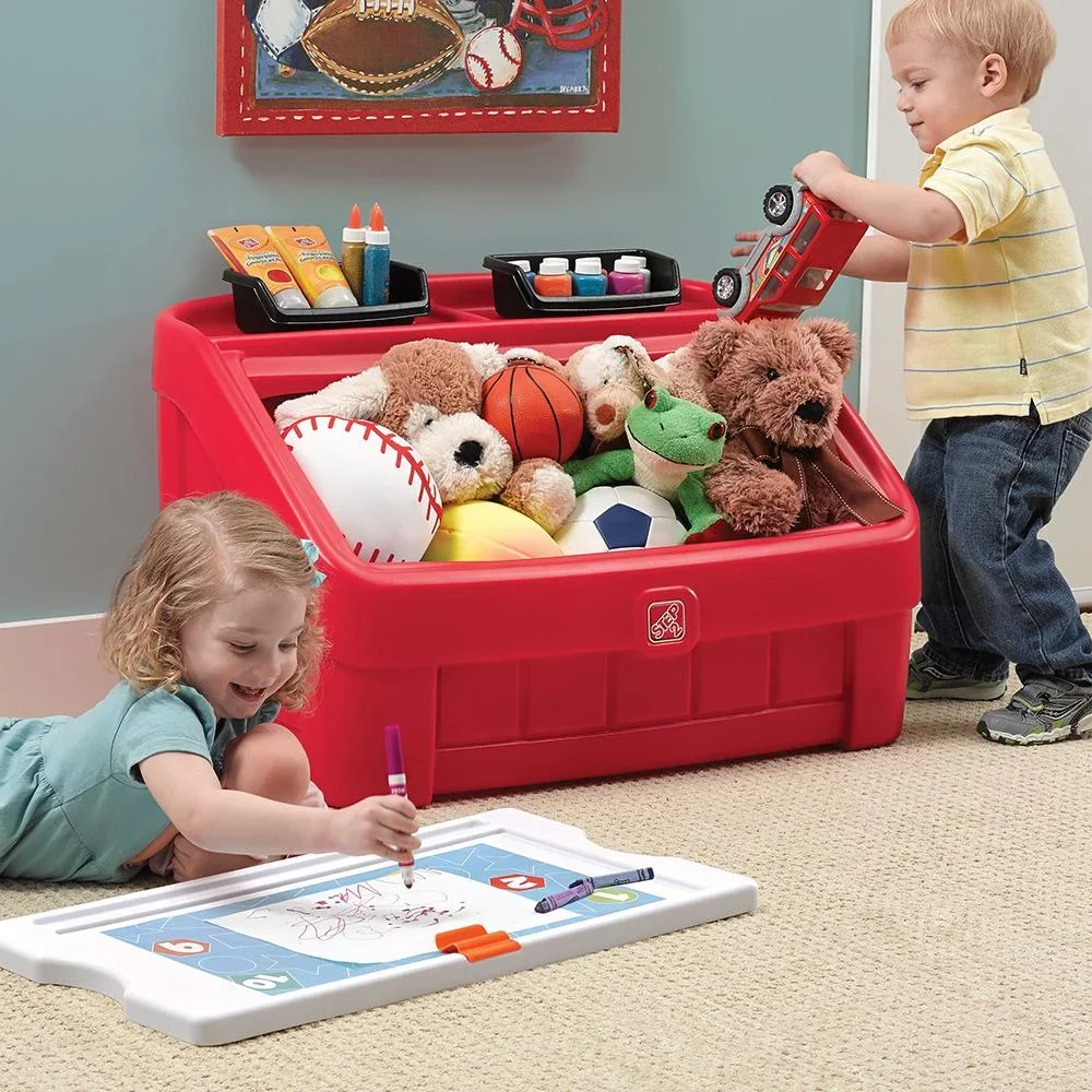 2-in-1 Toy Box & Art Deckel - 2