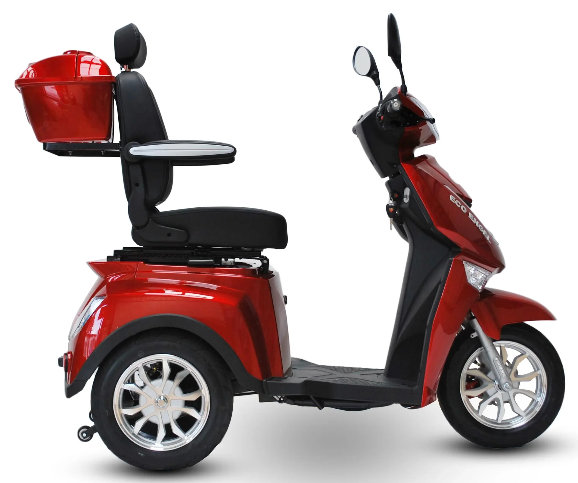 Elektromobil rot - herausnehmbarer Li-Io Akku 20 Ah - 25 km/h - 1000 Watt Seniorenmobil - 9