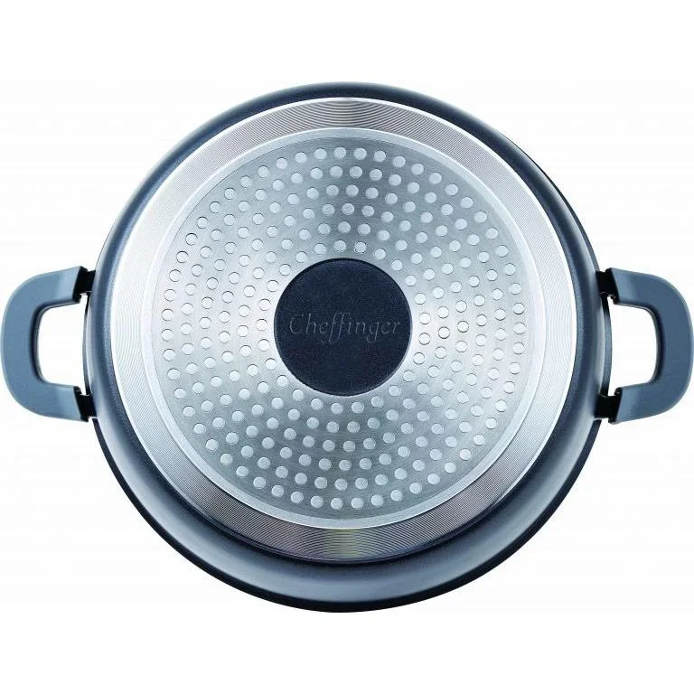 Cheffinger Kasserolle / Tiefe Pfanne mit Deckel -28cm - 2