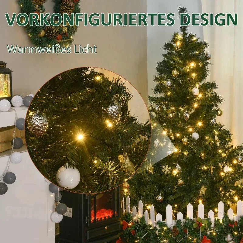 Künstlicher Weihnachtsbaum mit 120 LEDs grün - 2