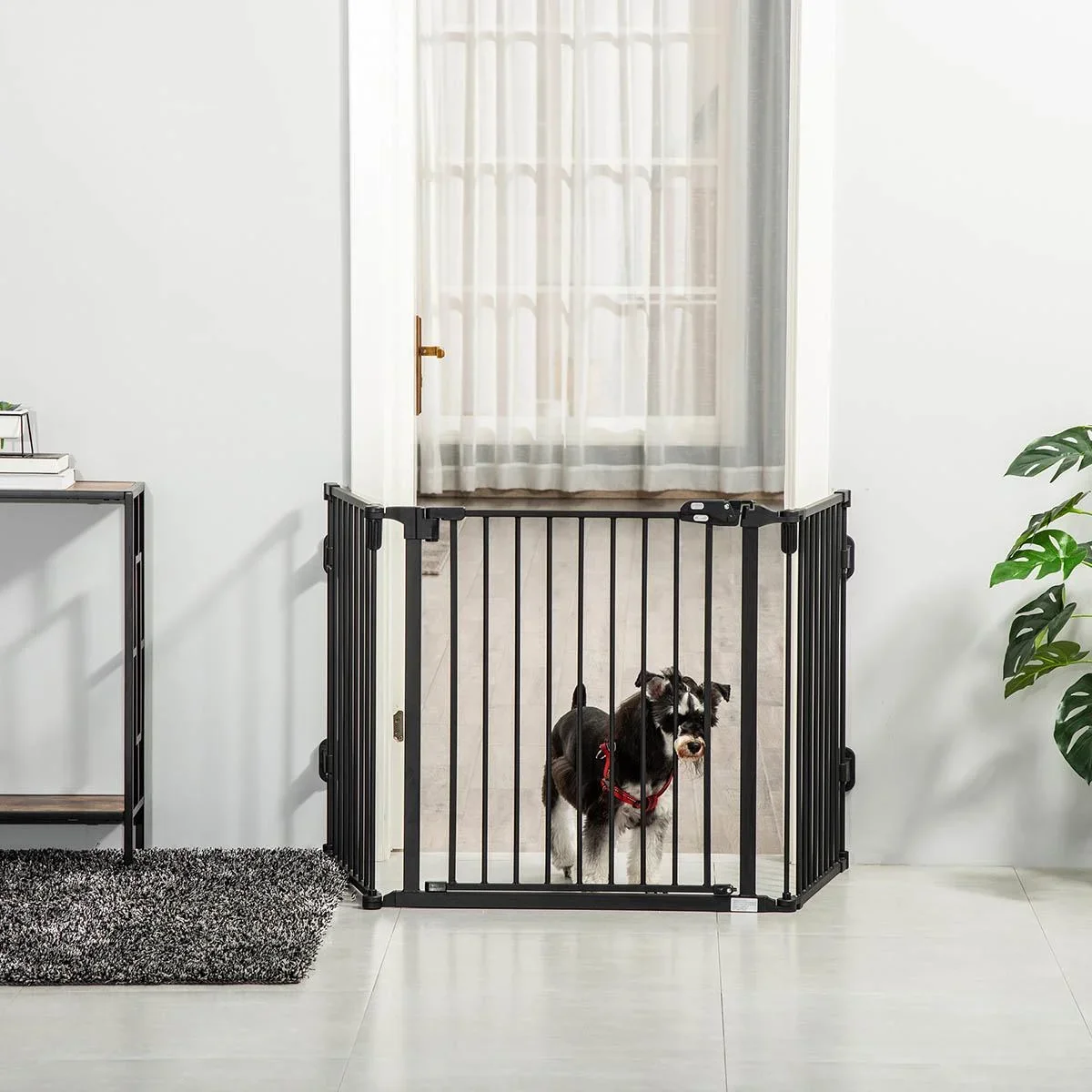 Hunde Absperrgitter Türschutzgitter Haustier Schutzgitter Winkel verstellbar klappbar ohne Bohren Konfigurationsgitter m - 1
