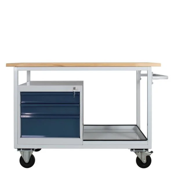 Mobile Werkbank / Tischwagen "EKO", 3 Schubladen, L1300xB600xH850mm - 1