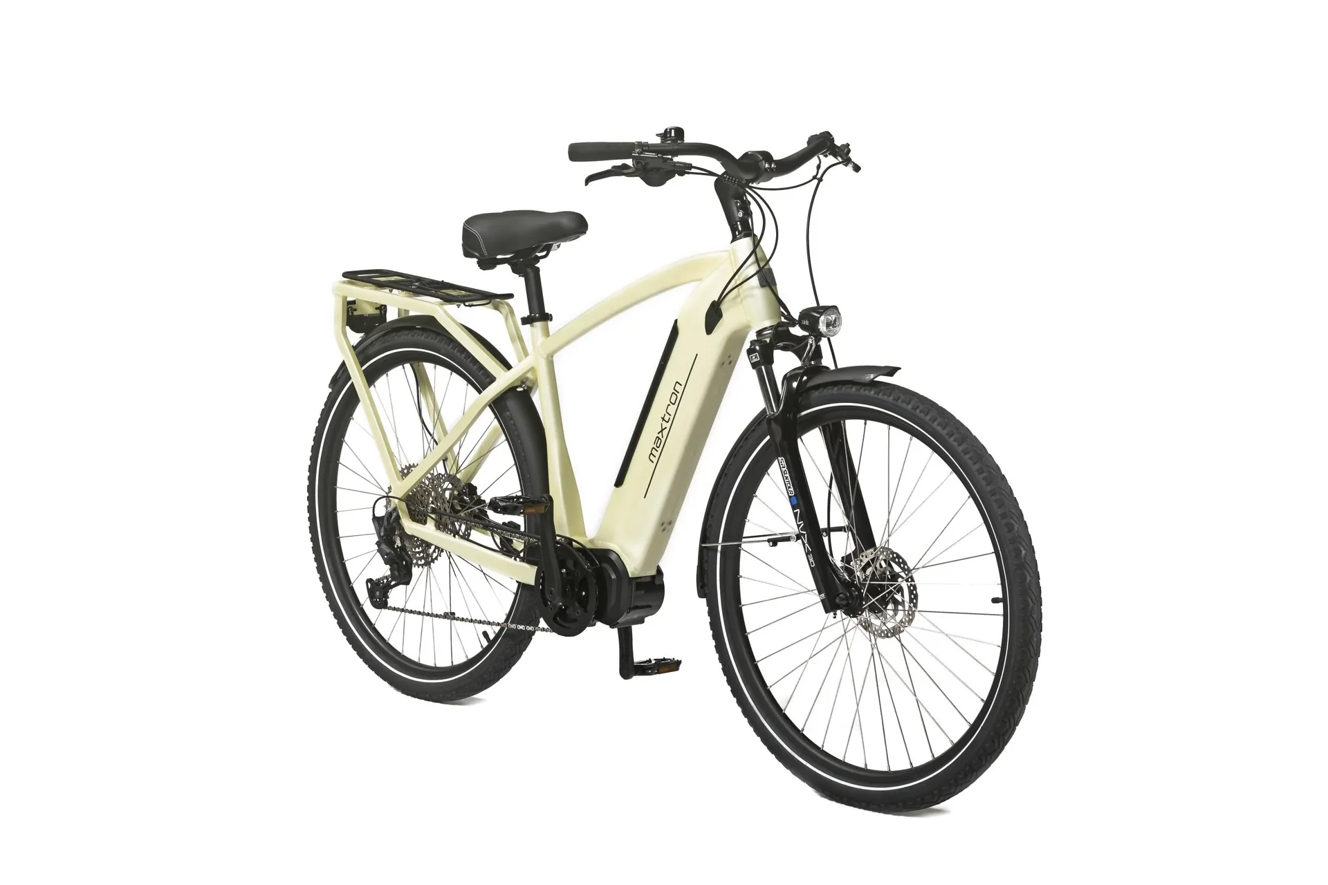 Unisex E-Trekkingbike, 28 Zoll, Rahmengröße 50 cm, 11-Gang Kettenschaltung, weiß, MTS-21X, - 0