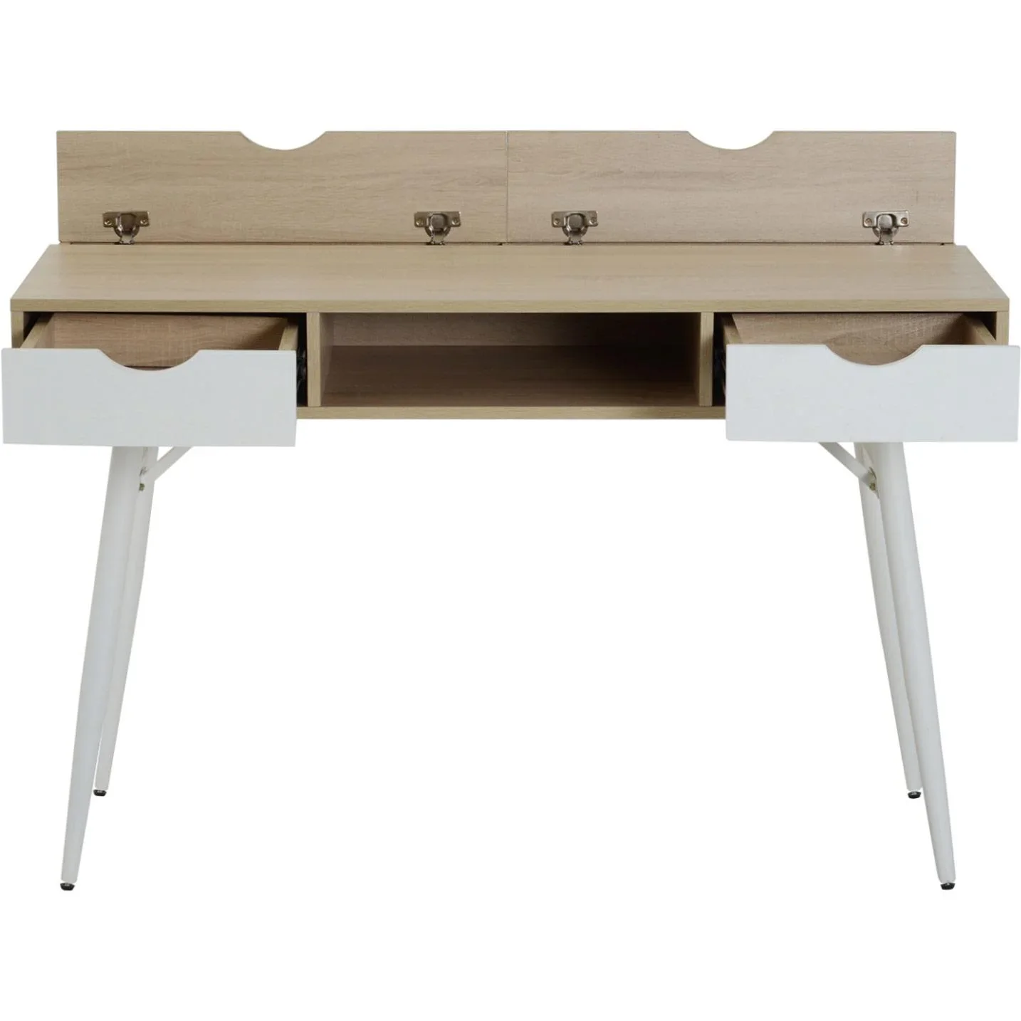 Schreibtisch PC-Tisch Bürotisch Arbeitstisch Computertisch mit 2 Schubladen 120 x 60 x 76 cm - 4