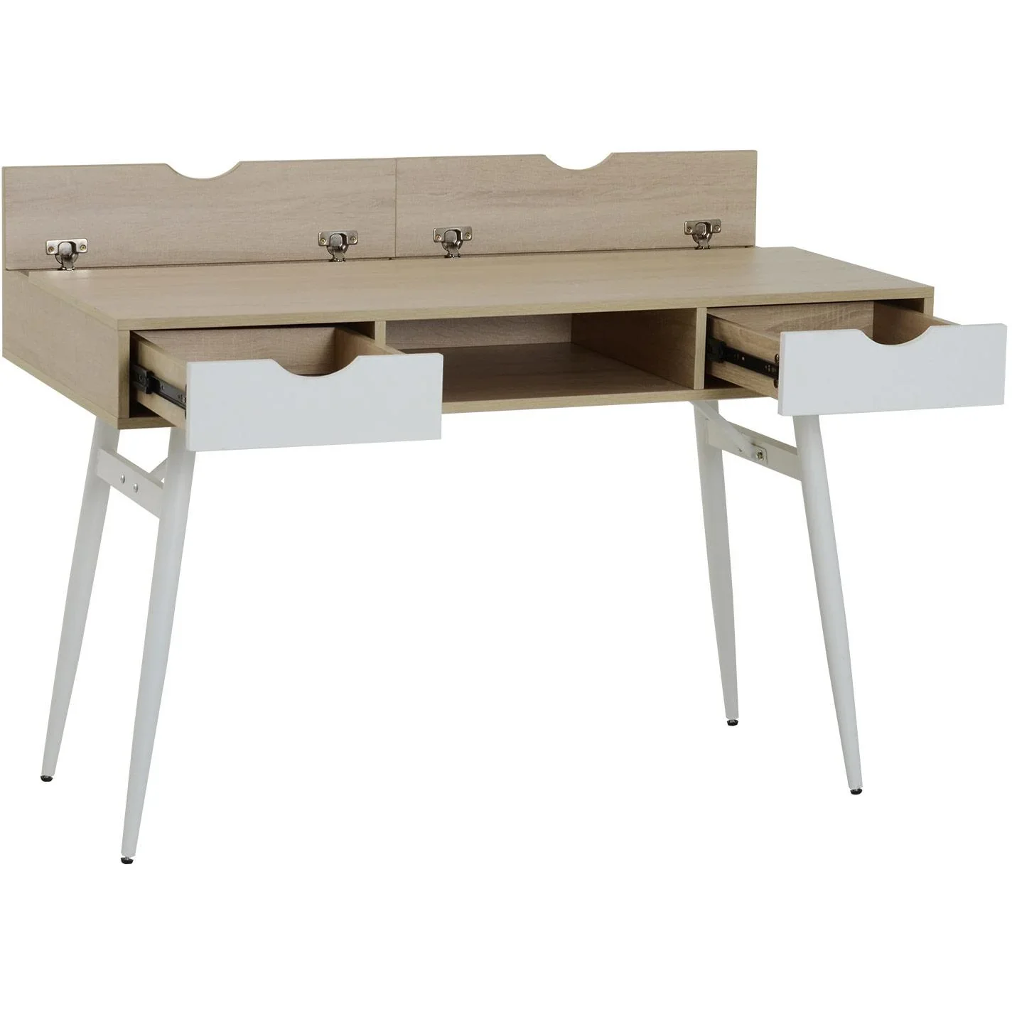 Schreibtisch PC-Tisch Bürotisch Arbeitstisch Computertisch mit 2 Schubladen 120 x 60 x 76 cm - 6