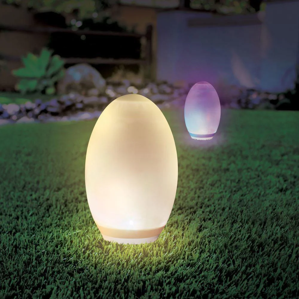 VT-7815 Solar-Außenlampe - Ei - Warmweiß + RGB - 3