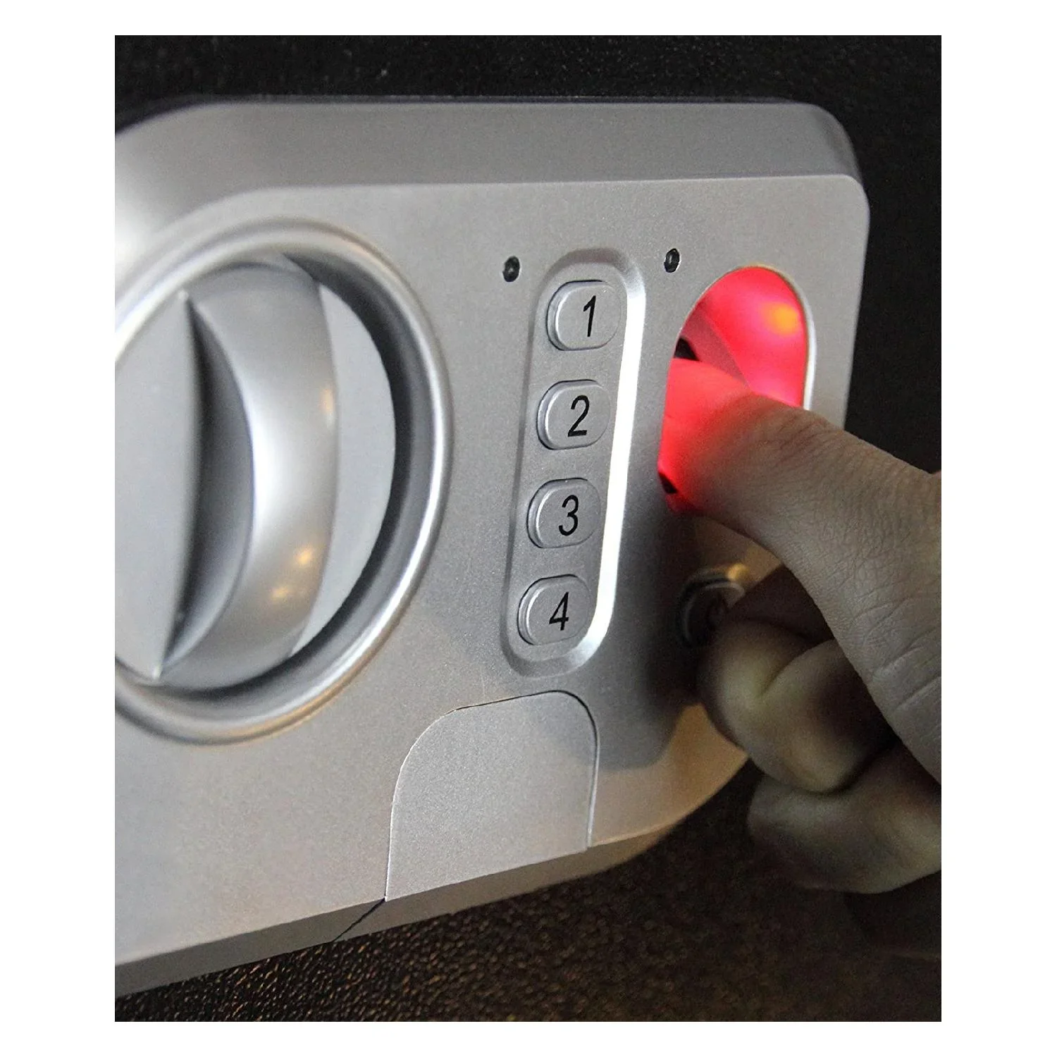 Tresor mit Zahlencode und Fingerabdrucksensor - 3