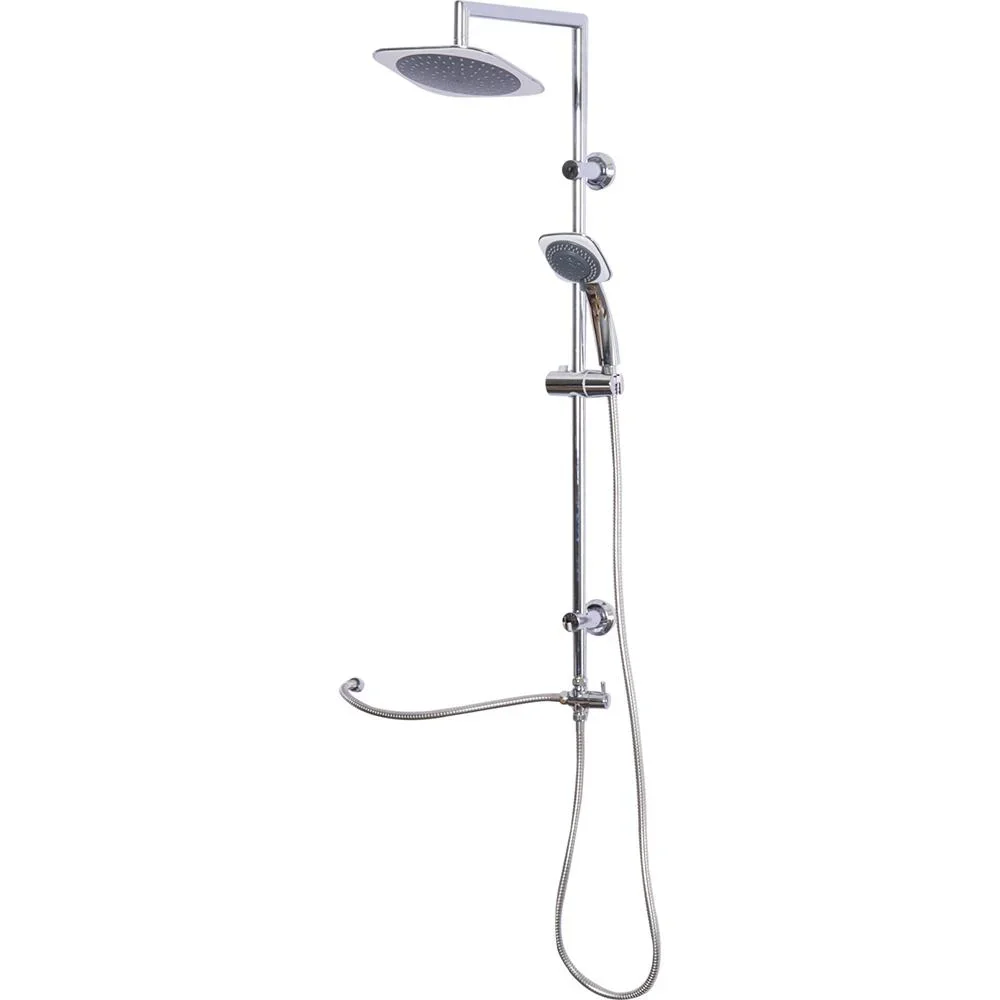 Regendusche Duschsystem Handbrause 5 Duschmodi Eckig Silber - 2