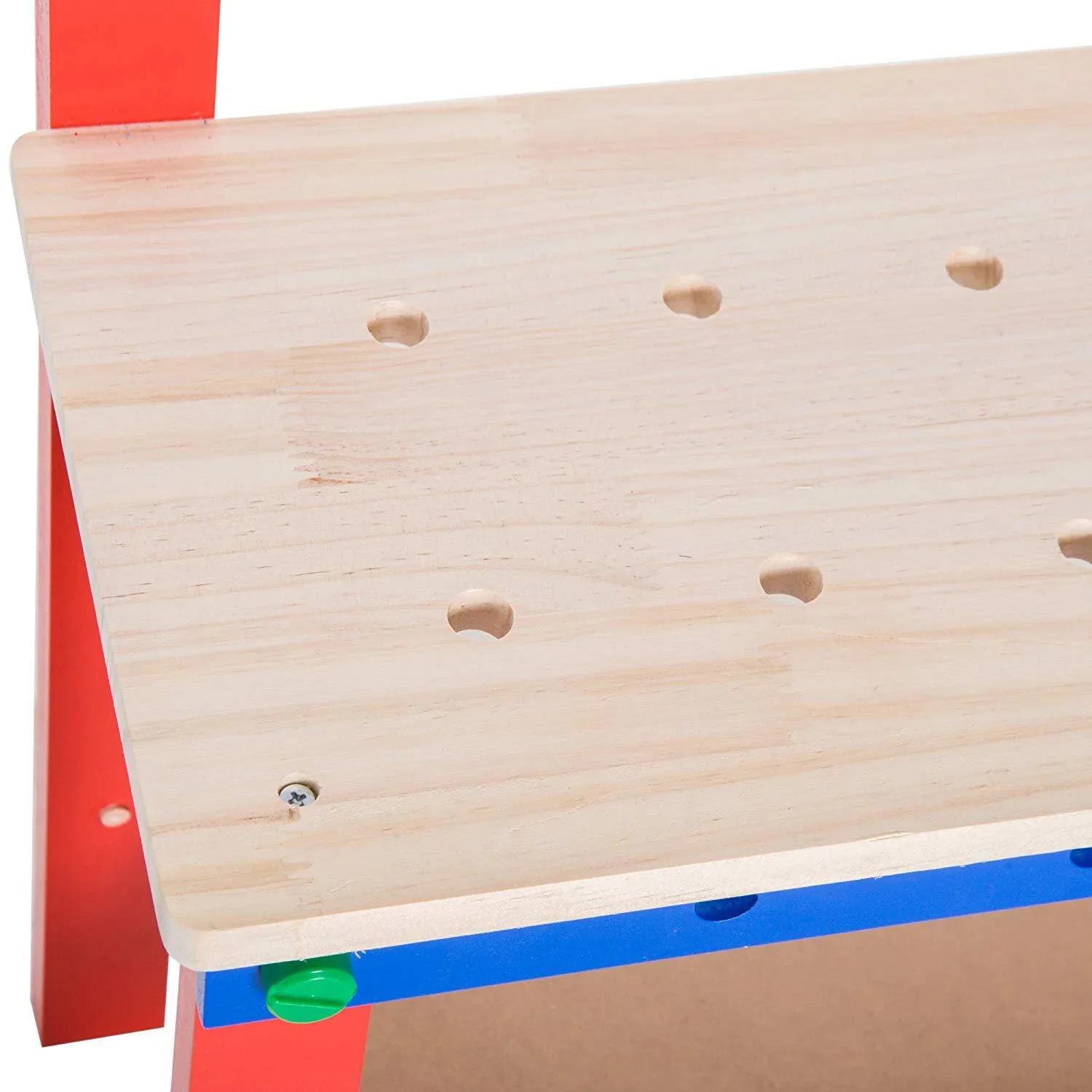 Kinder Werkbank Werkstatt Deluxe Kinderwerkbank Zubehör 20 PC Spielzeug Rot Blau L46xB30xH65 - 3